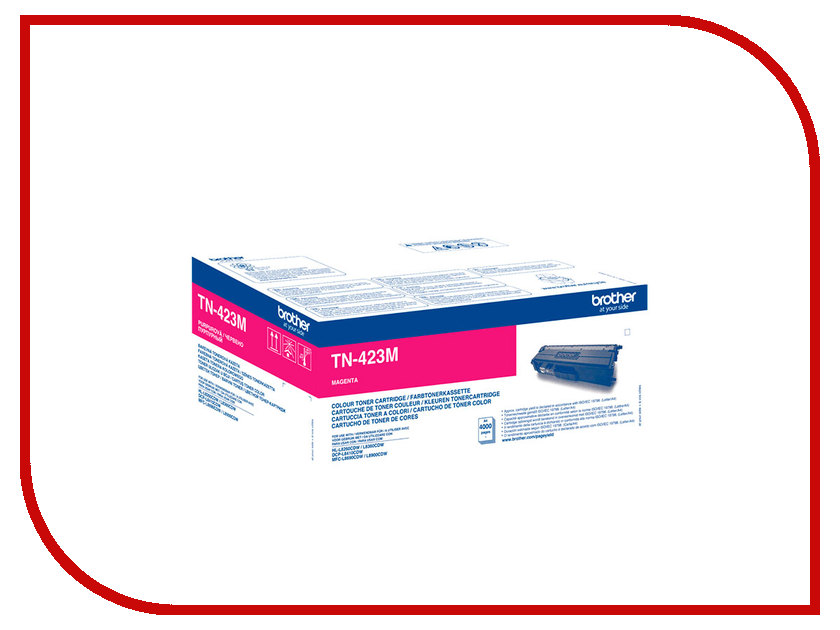 

Картридж Brother TN-423M Magenta для HL-L8260CDW/DCP-L8410CDW/MFC-L8690CDW TN423M