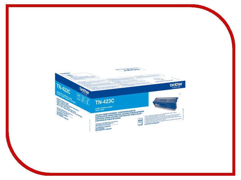 

Картридж Brother TN-423C Cyan для HL-L8260CDW/DCP-L8410CDW/MFC-L8690CDW TN423C