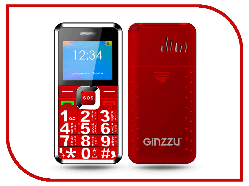 фото Сотовый телефон Ginzzu MB505 Red