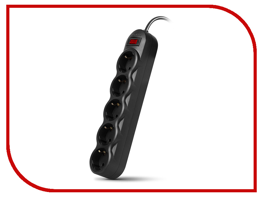 

Сетевой фильтр Sven SF-05L 5 Sockets 5m Black SV-015084, SF-05L