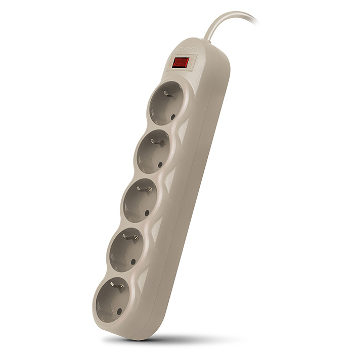

Сетевой фильтр Sven SF-05L 5 Sockets 3m Grey SV-015107, SF-05L SV-015107