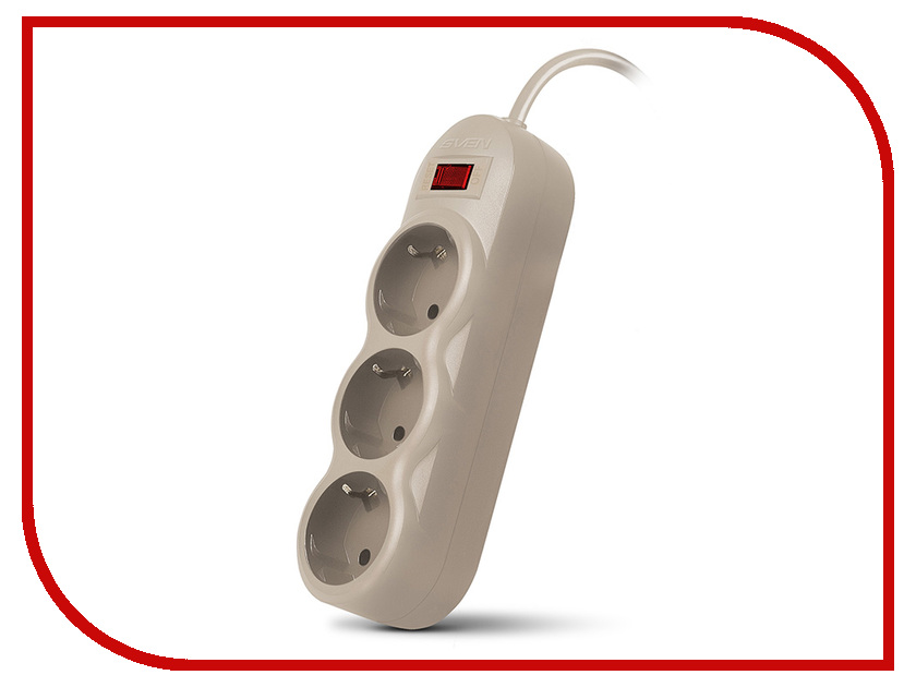 

Сетевой фильтр Sven SF-03L 3 Sockets 3m Grey SV-015206