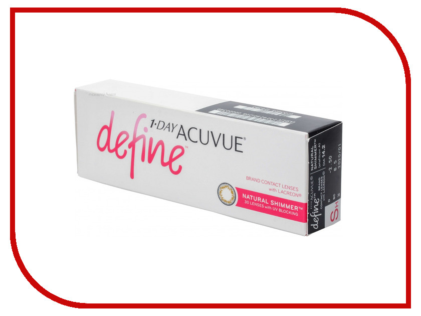 

Контактные линзы Johnson & Johnson 1-Day Acuvue Define (30 линз / 8.5 / -7) Natural Sparkle