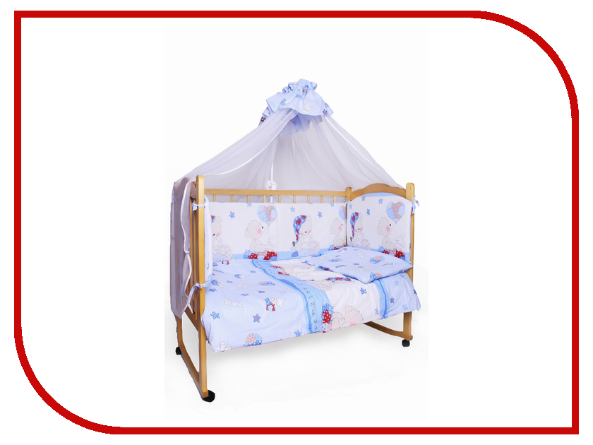 

Комплект AmaroBaby Мишкин сон Поплин Blue