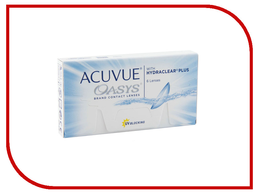 

Контактные линзы Johnson & Johnson Acuvue Oasys with Hydraclear Plus (6 линз / 8.4 / -7.5)