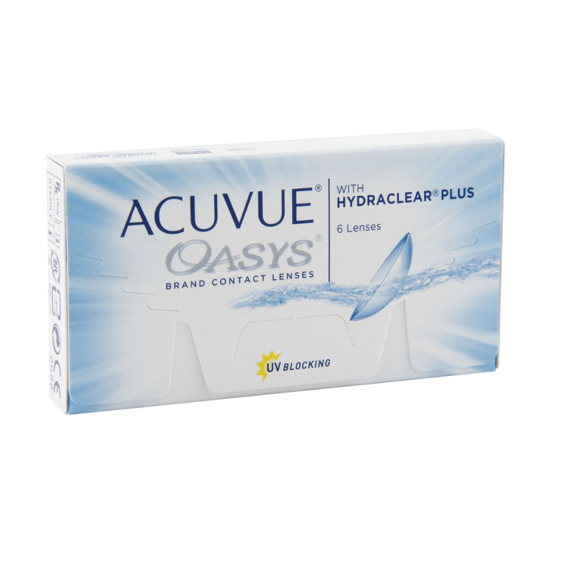 

Контактные линзы Johnson & Johnson Acuvue Oasys with Hydraclear Plus (6 линз / 8.4 / -8), Acuvue Oasys with Hydraclear Plus