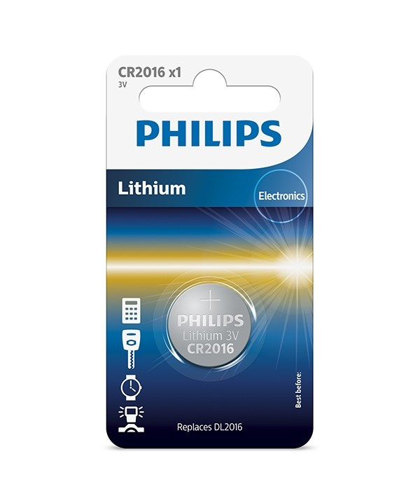 фото Батарейка CR2016/01B Philips Lithium 3.0V ( 1 штука )