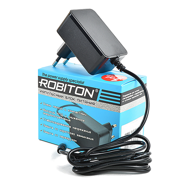 Блок питания Robiton IR12-1500S 1500mA 12V 14936 / SP-1.5-12 robiton отсек для элементов питания robiton bh1x18650 pins с выводами для пайки