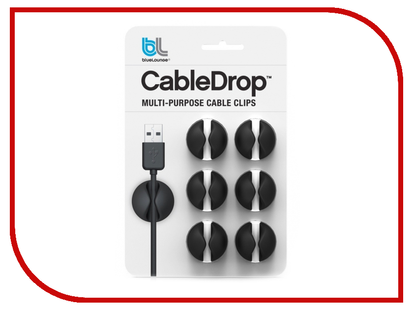 

Клипсы Bluelounge CableDrop CD-BL Black