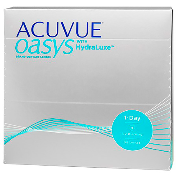 фото Контактные линзы johnson & johnson 1-day acuvue oasys with hydraluxe (90 линз / 8.5 / -5.25) johnson &amp; johnson