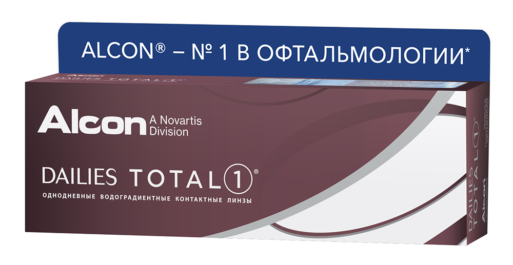 фото Контактные линзы Alcon Dailies Total 1 (30 линз / 8.5 / -4.75)