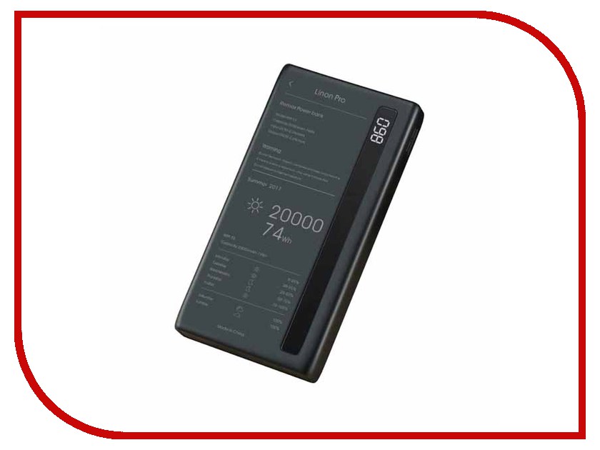 фото Аккумулятор Remax Linon Pro RPP-73 Power Bank 20000mAh Black