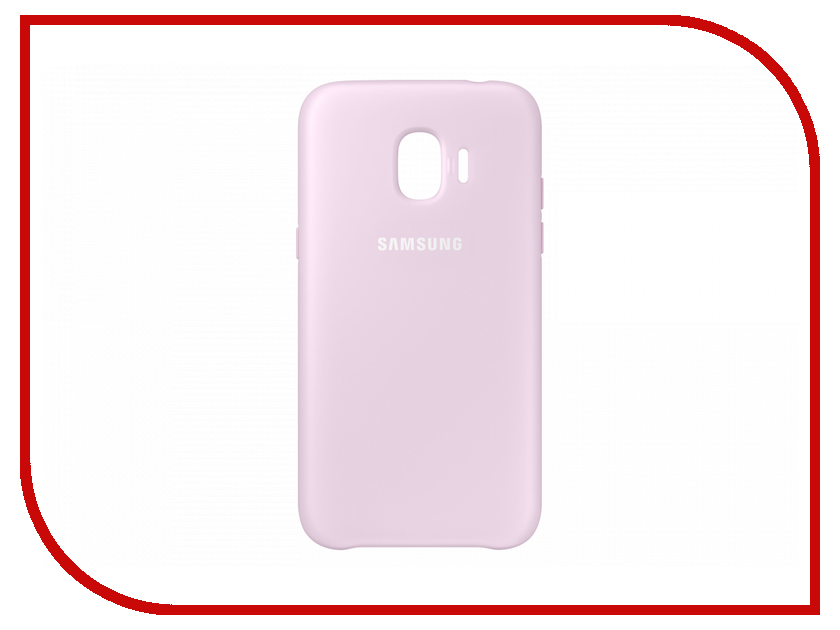 фото Аксессуар Чехол-накладка Samsung Galaxy J2 2018 Dual Layer Cover Pink EF-PJ250CPEGRU