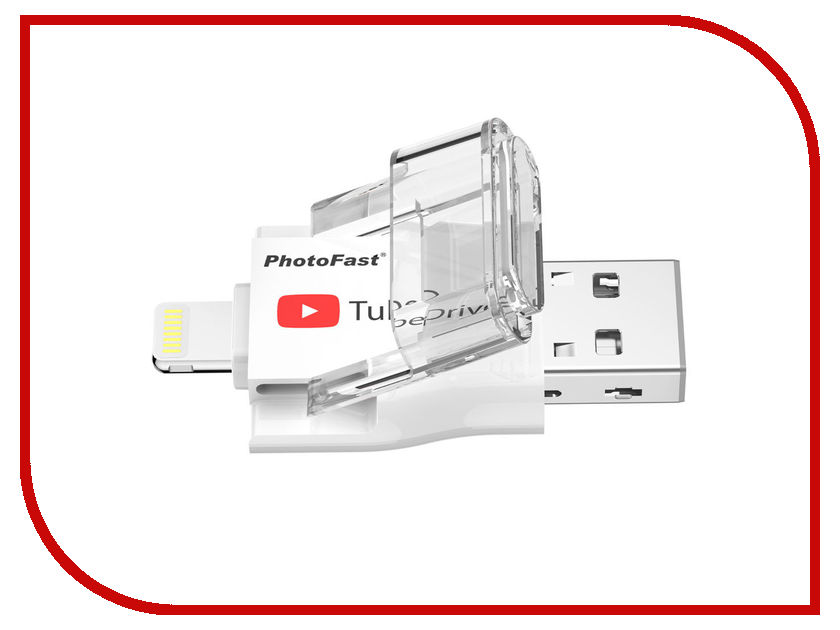

USB Flash Drive 32Gb - PhotoFast TubeDrive Lighting / USB 3.1 TUBEDRIVE32GB