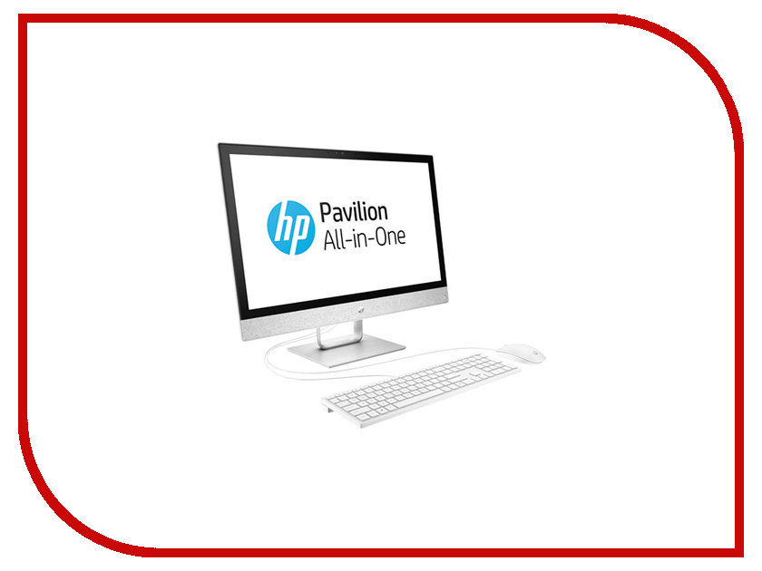 фото Моноблок HP Pavilion 24-r025ur White 2MJ50EA (Intel Core i7-7700T 2.9 GHz/12288Mb/2000Gb/DVD-RW/AMD Radeon 530 2048Mb/Wi-Fi/Bluetooth/Cam/24.0/1920x1080/Touchscreen/Windows 10 Home 64-bit)