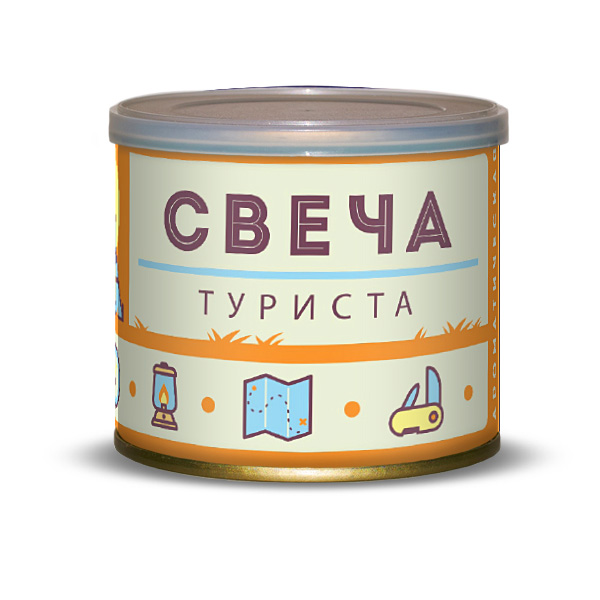 

Благовоние Candle Banks Свеча туриста с ароматом зеленого яблока 416390, Свеча туриста