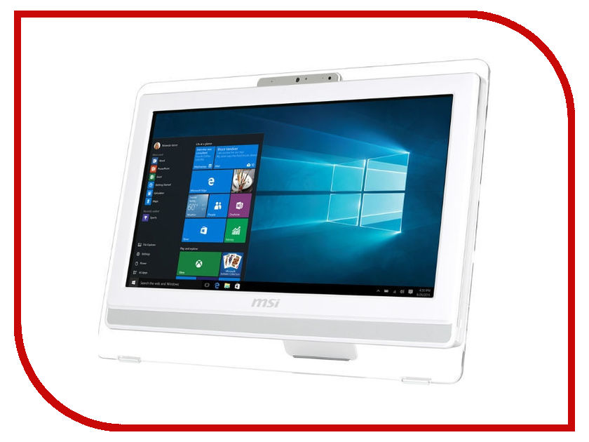 фото Моноблок MSI Pro 20ET 4BW-072RU White 9S6-AA8B12-072 (Intel Celeron N3160 1.6 GHz/4096Mb/1000Gb/DVD-RW/Intel HD Graphics/19.5/1600x900/Touchscreen/DOS)