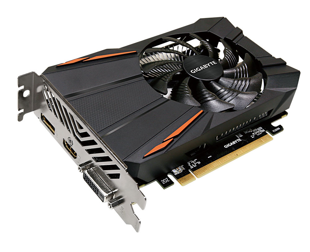 

Видеокарта GigaByte Radeon RX 550 1183Mhz PCI-E 3.0 2048Mb 7000Mhz 128 bit DVI DP HDMI HDCP GV-RX550D5-2GD, GV-RX550D5-2GD