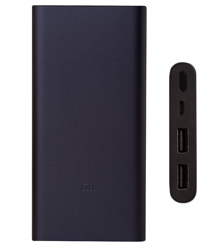 фото Внешний аккумулятор xiaomi mi power bank 2 10000mah black plm09zm