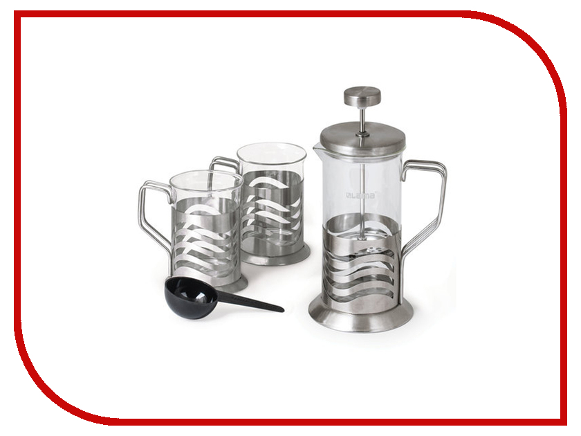 

Френч-пресс Лайма 350ml + (2 стакана 200ml) 601529