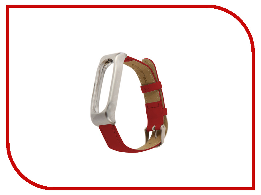 

Aксессуар Ремешок Apres Mijobs Leather Strap for Xiaomi Mi Band 2 Red, Mi Band 2