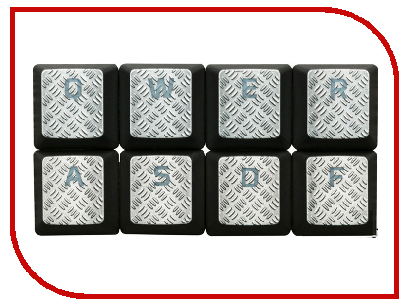 

Аксессуар Kingston HyperX FPS & MOBA Gaming Keycaps Upgrade Kit Silver HXS-KBKC2