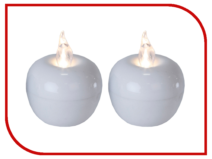 

Светодиодная свеча Star Trading LED Яблоко мини 2шт White 067-10