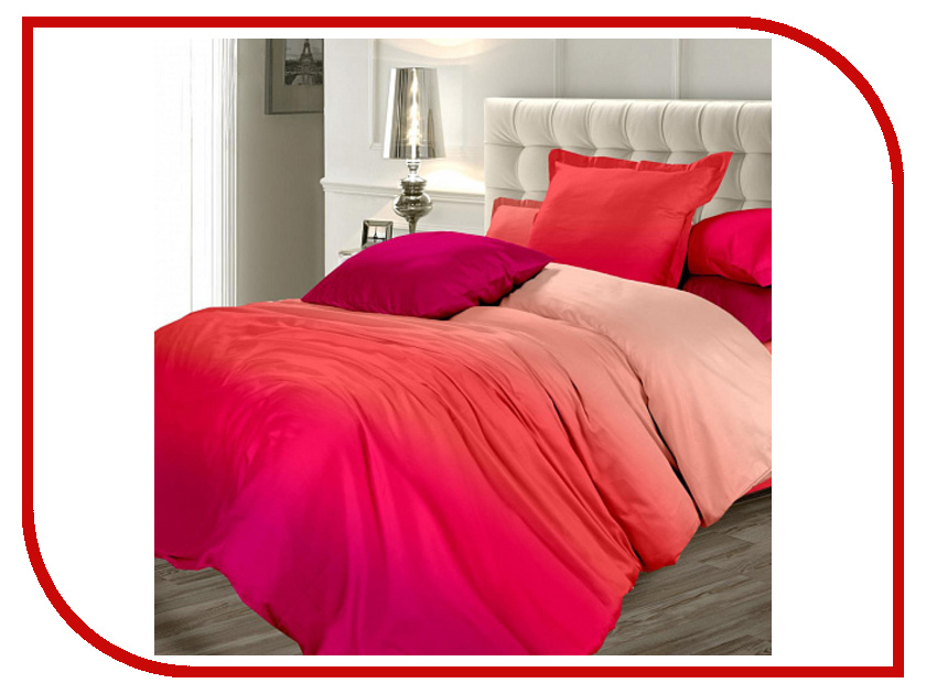 фото Постельное белье Унисон Ombre Luxury Пурпурный закат КБУсгк-21 11998 вид 2 Комплект 2 спальный Сатин
