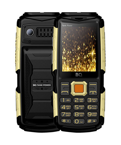 Zakazat.ru: Сотовый телефон BQ BQ-2430 Tank Power Black-Gold
