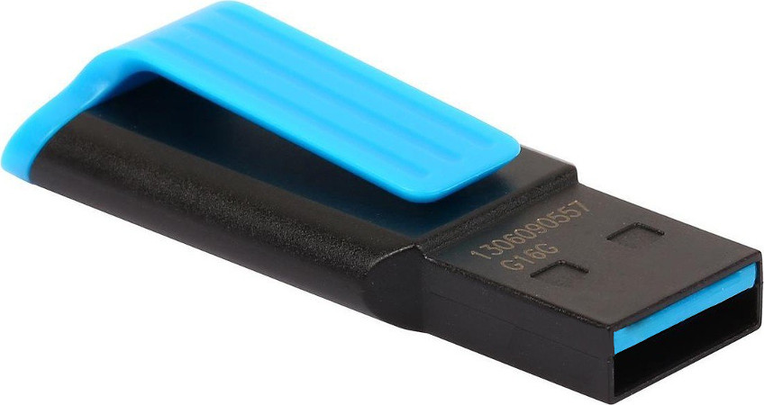 фото USB Flash Drive 16Gb - A-Data UV140 USB 3.0 Black-Blue AUV140-16G-RBE