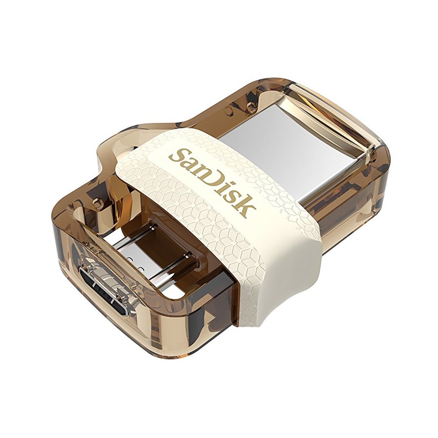 фото USB Flash Drive 64Gb - SanDisk Ultra Android Dual Drive OTG USB 3.0 White-Gold SDDD3-064G-G46GW
