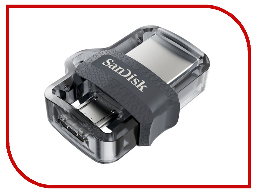 

USB Flash Drive 64Gb - SanDisk Ultra Android Dual Drive OTG USB 3.0 SDDD3-064G-G46, SDDD3-064G-G46