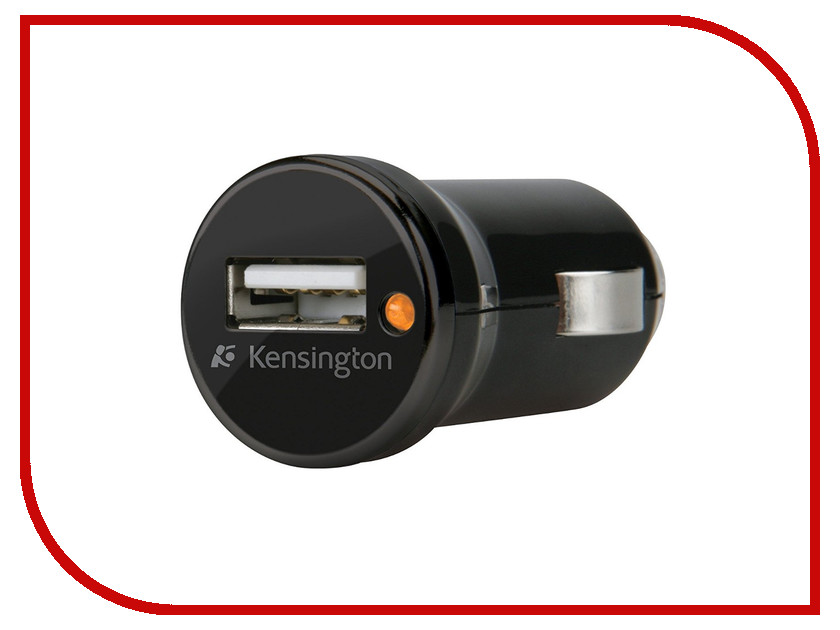 фото Зарядное устройство Kensington USB 1.0A Black K38054EU