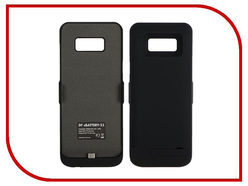 фото Аксессуар Чехол-аккумулятор Samsung Galaxy Plus DF sBattery-21 6500mAh Black