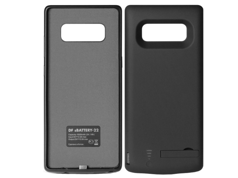 

Аксессуар Чехол-аккумулятор DF для Samsung Galaxy Note 8 6500mAh sBattery-22 Black, sBattery-22