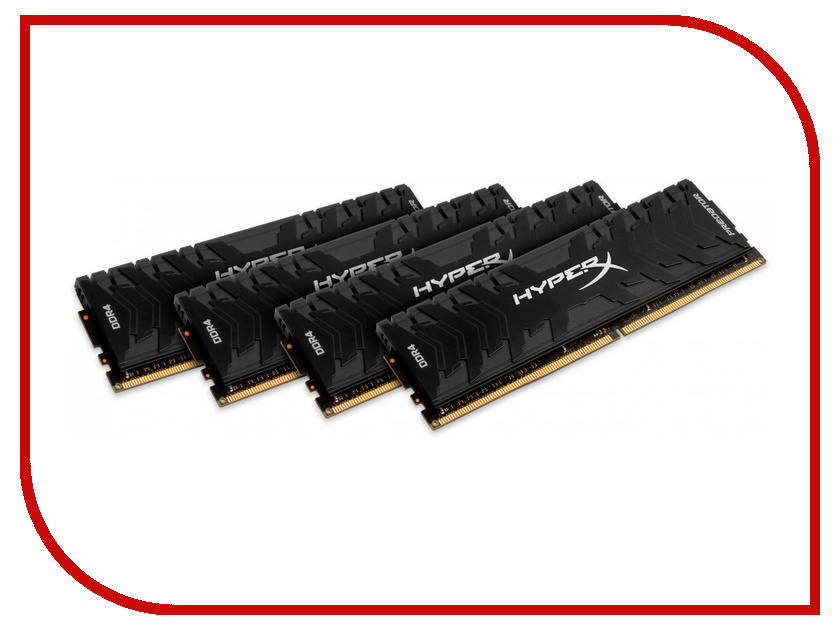 

Модуль памяти Kingston DDR4 DIMM 2666MHz PC4-21300 CL15 - 32Gb HX426C13PB3K4/32