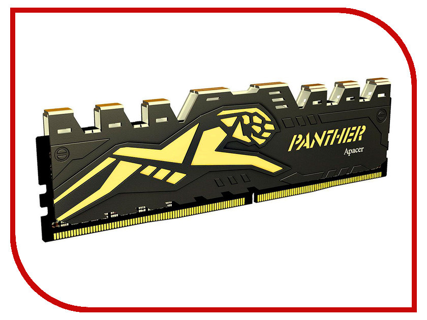

Модуль памяти Apacer Panther Golden DIMM DDR4 2400MHz PC4-19200 CL16 8Gb EK.08G2T.KEC