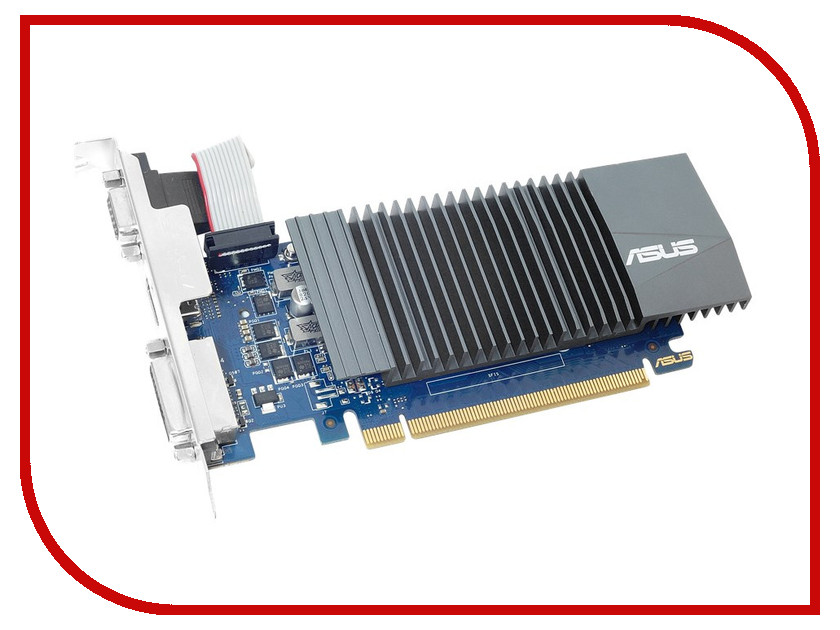 фото Видеокарта ASUS GeForce GT 710 954Mhz PCI-E 2.0 1024Mb 900Mhz 32 bit DVI HDMI HDCP GT710-SL-1GD5-BRK