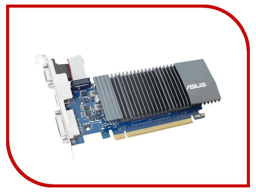 фото Видеокарта ASUS GeForce GT 710 954Mhz PCI-E 2.0 1024Mb 5012Mhz 32 bit DVI HDMI HDCP GT710-SL-1GD5