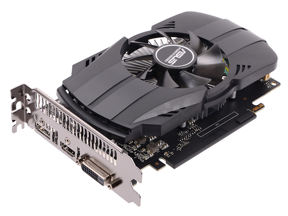 фото Видеокарта ASUS GeForce GTX 1050 1354Mhz PCI-E 3.0 2048Mb 7008Mhz 128 bit DVI DP 3xHDMI HDCP PH-GTX1050-2G