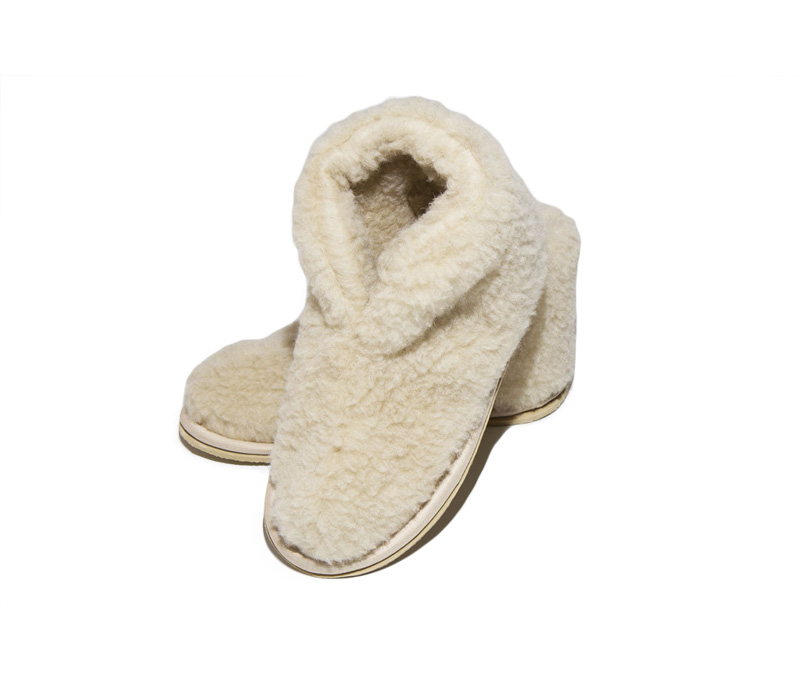 

Тапочки Smart Textile Бабуши из овечьего меха Н521 размер 44-45 Beige, Н521
