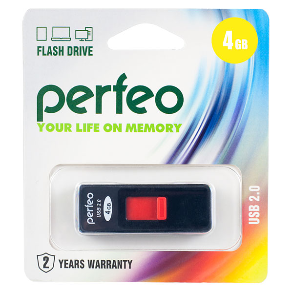 

USB Flash Drive 4Gb - Perfeo S03 Black PF-S03B004, S03 PF-S03B004
