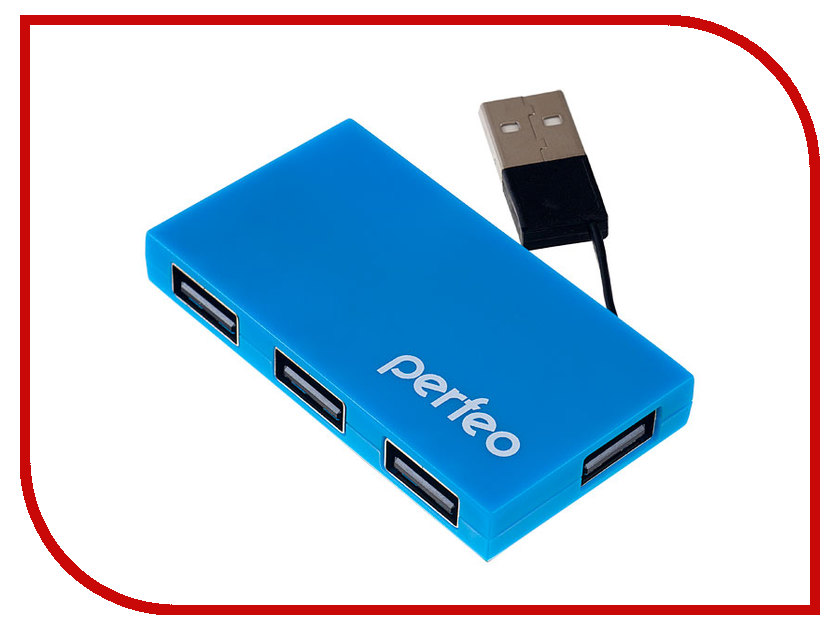 

Хаб USB Perfeo PF-VI-H023 Blue