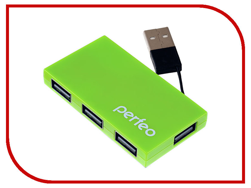 

Хаб USB Perfeo PF-VI-H023 Green