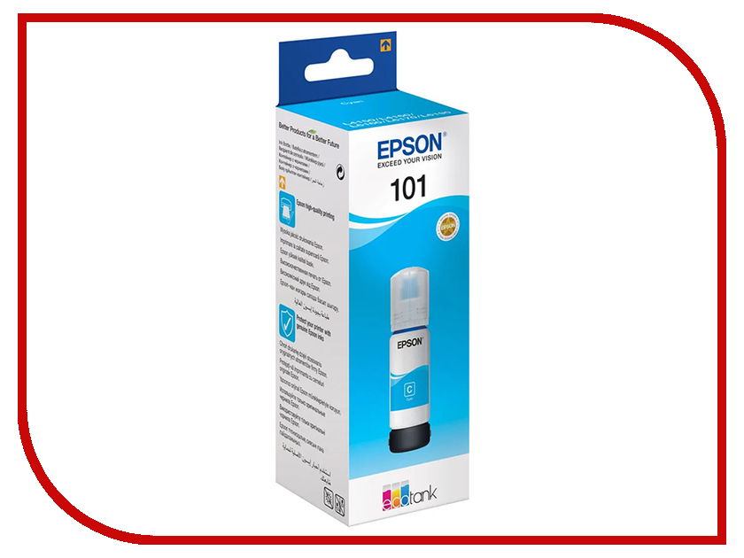 

Чернила Epson 101 Cyan C13T03V24A для EcoTank L4160, 101 C13T03V24A