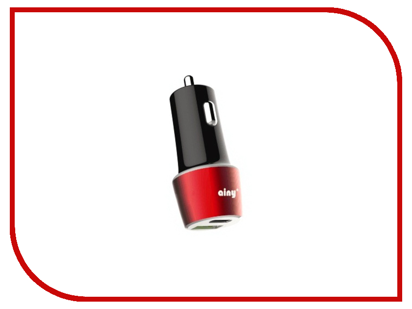 фото Зарядное устройство Ainy USB+Type-C Quick Charge 3.0 Red EB-043C