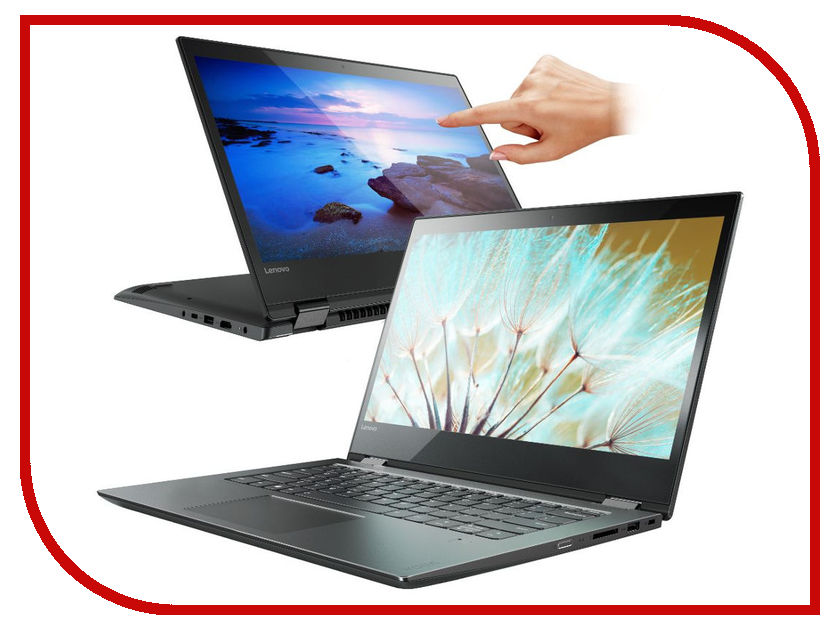 фото Ноутбук Lenovo Yoga 520-14IKBR 81C80050RK (Intel Core i7-8550U 1.8 GHz/8192Mb/256Gb SSD/No ODD/Intel HD Graphics/Wi-Fi/Bluetooth/Cam/14.0/1920x1080/Touchscreen/Windows 10 64-bit)
