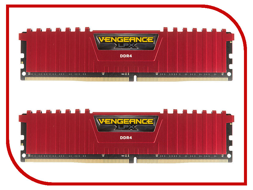

Модуль памяти Corsair Vengeance LPX DDR4 DIMM 2400MHz PC4-19200 CL14 - 8Gb KIT (2x4Gb) CMK8GX4M2A2400C14R