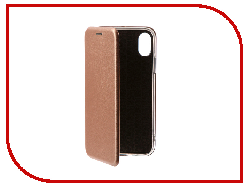 фото Аксессуар Чехол Zibelino Book для APPLE iPhone X Pink Gold ZB-APL-X-PGLD