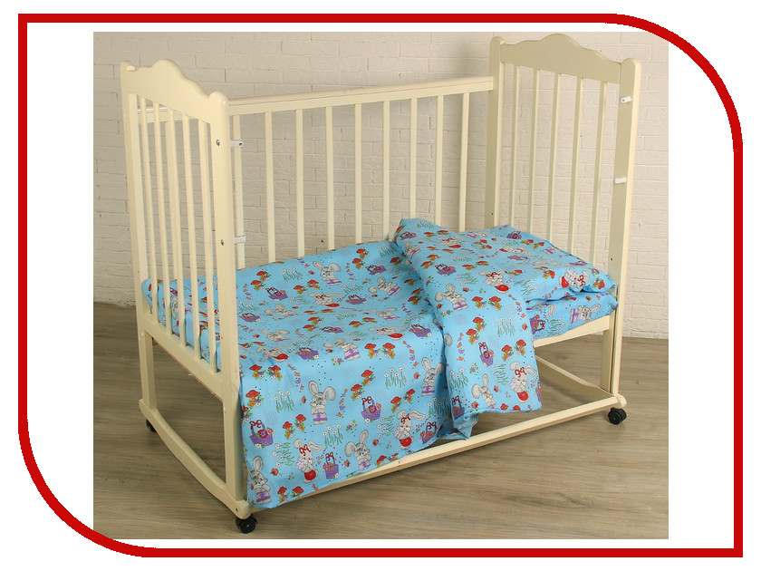 

Комплект Атра Baby Лесная сказка 112x147/110x150/60x60 Бязь Blue 2369739